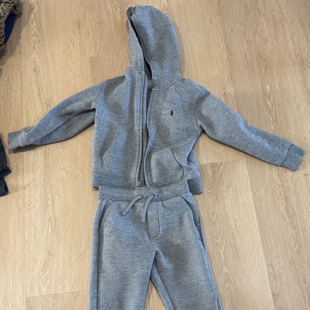 Polo by Ralph Lauren Gray Kids Jogger Set